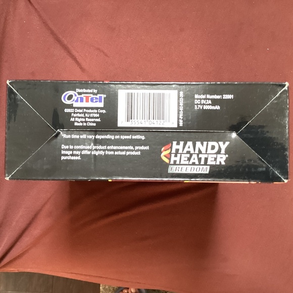 As Seen On TV Handy Heater Freedom wearable personal heater New in box - Picture 7 of 8